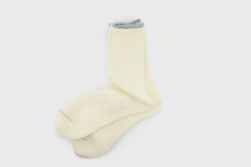 Topline Wool Socks [Ecru]