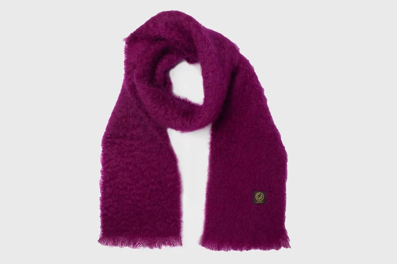 Mohair Plain Scarf [Pink]