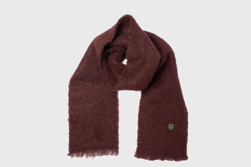 Mohair Plain Scarf [Plum]