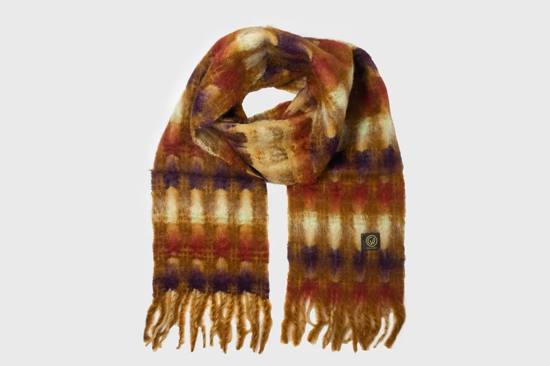 Mohair 'Mia' Scarf [Rust]