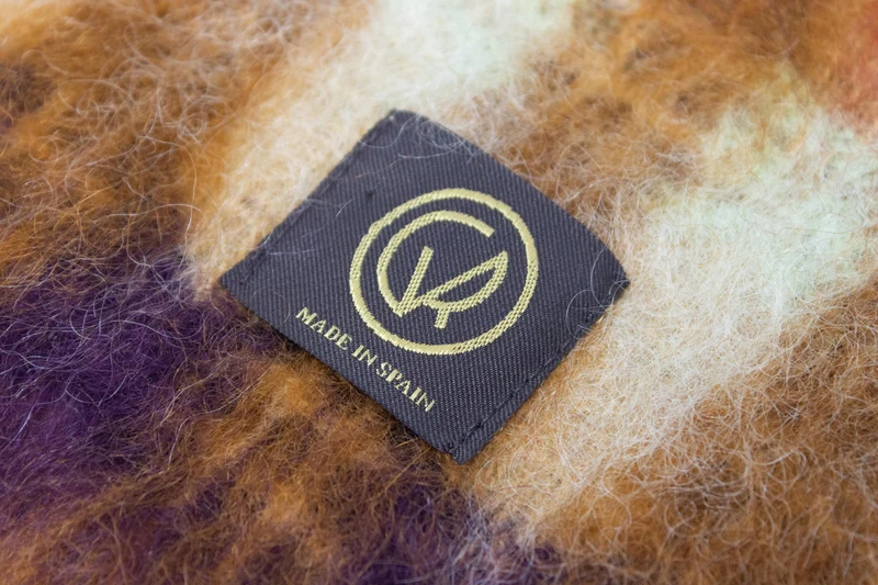 Mohair 'Mia' Scarf [Rust]