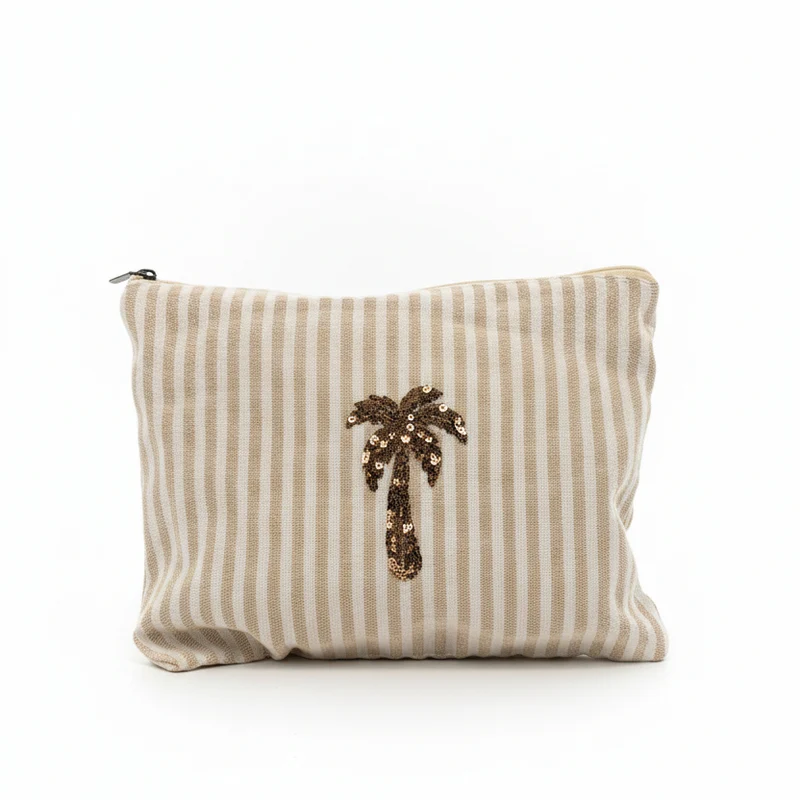 Kosmetiktasche mit Palmen-Design