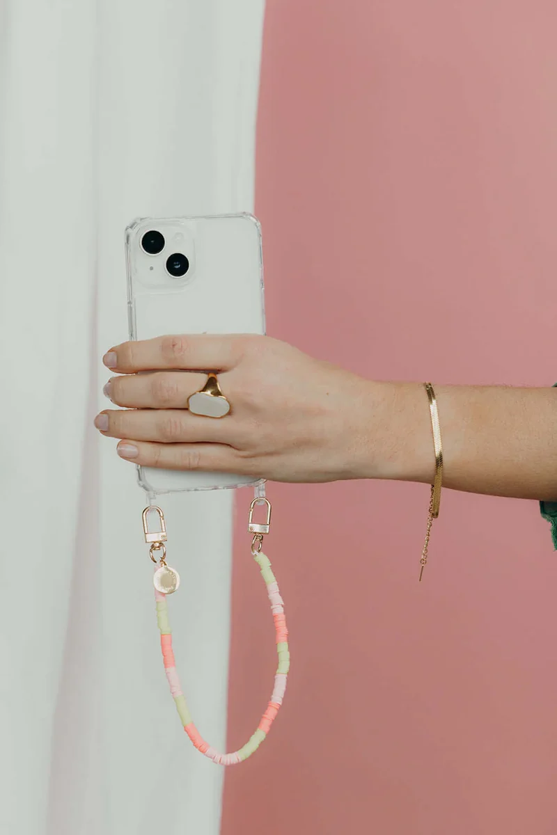 Feed The Fire Kurzes Handyband - Pink & Light Pink