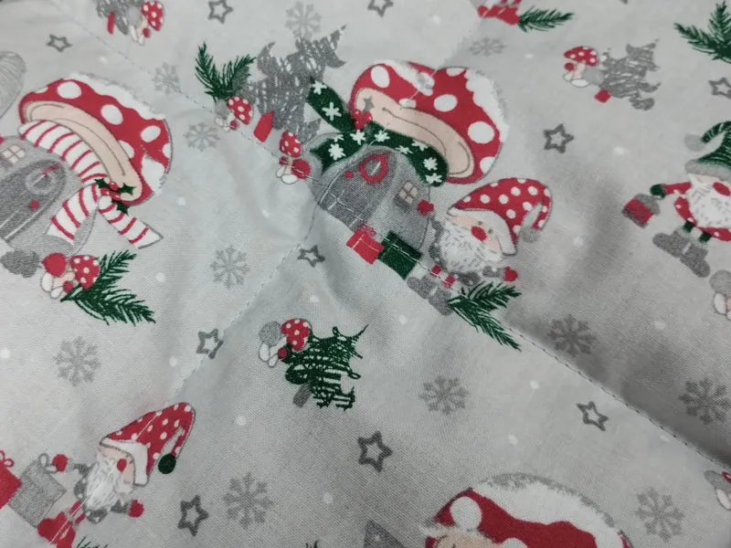 Körnerkissen Weihnachtsgnome und Pilzhäuser