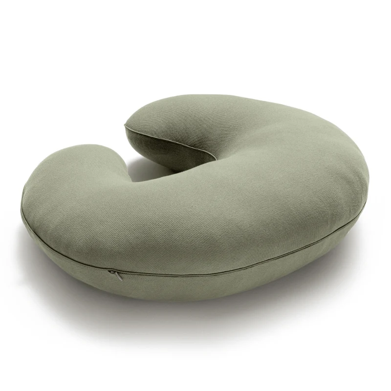 Premium Stillkissen Bio Baumwolle Olive