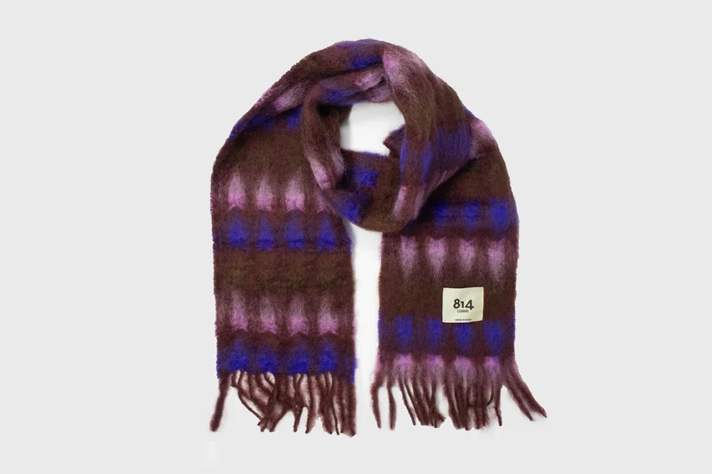 Mohair 'Mia' Scarf [Purple Haze]