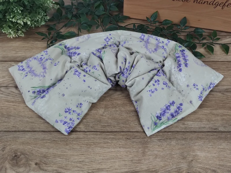 Körnerkissen Lavendelmotiv nostalgisch