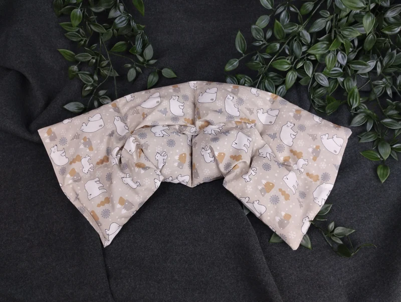 Körnerkissen Eisbären beige