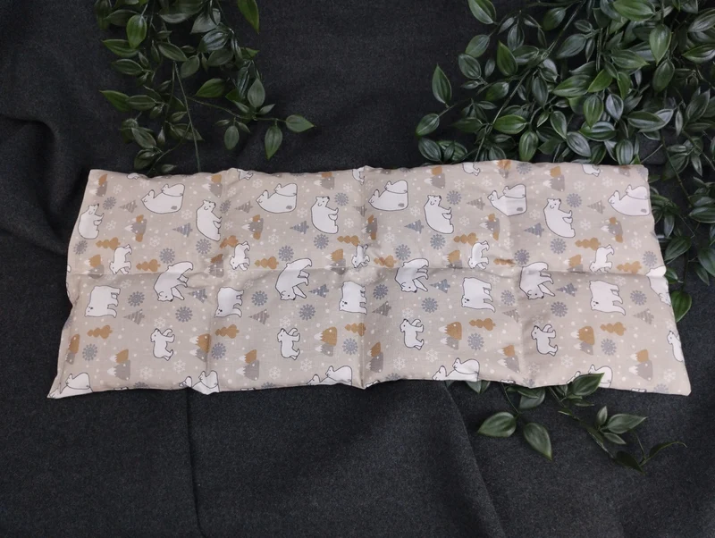 Körnerkissen Eisbären beige