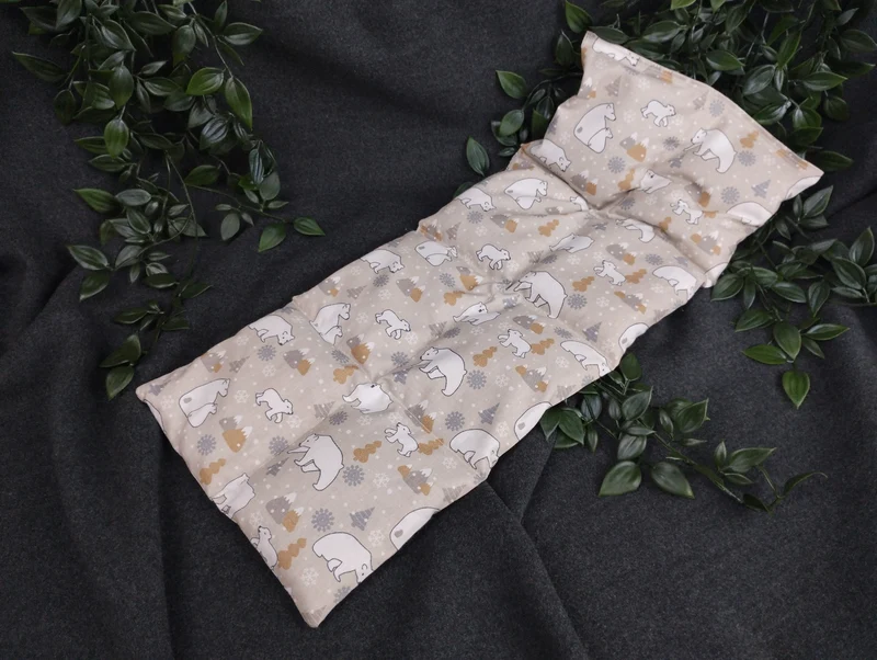 Körnerkissen Eisbären beige