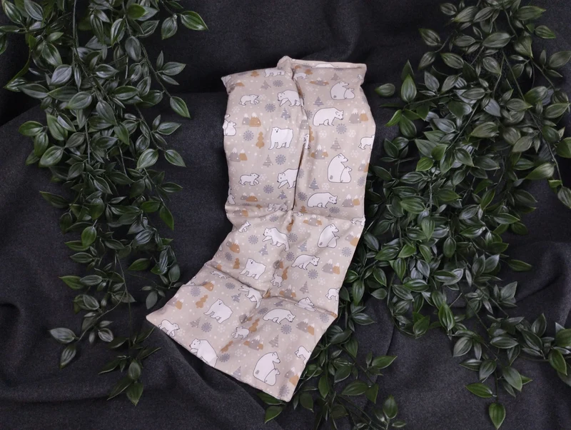 Körnerkissen Eisbären beige