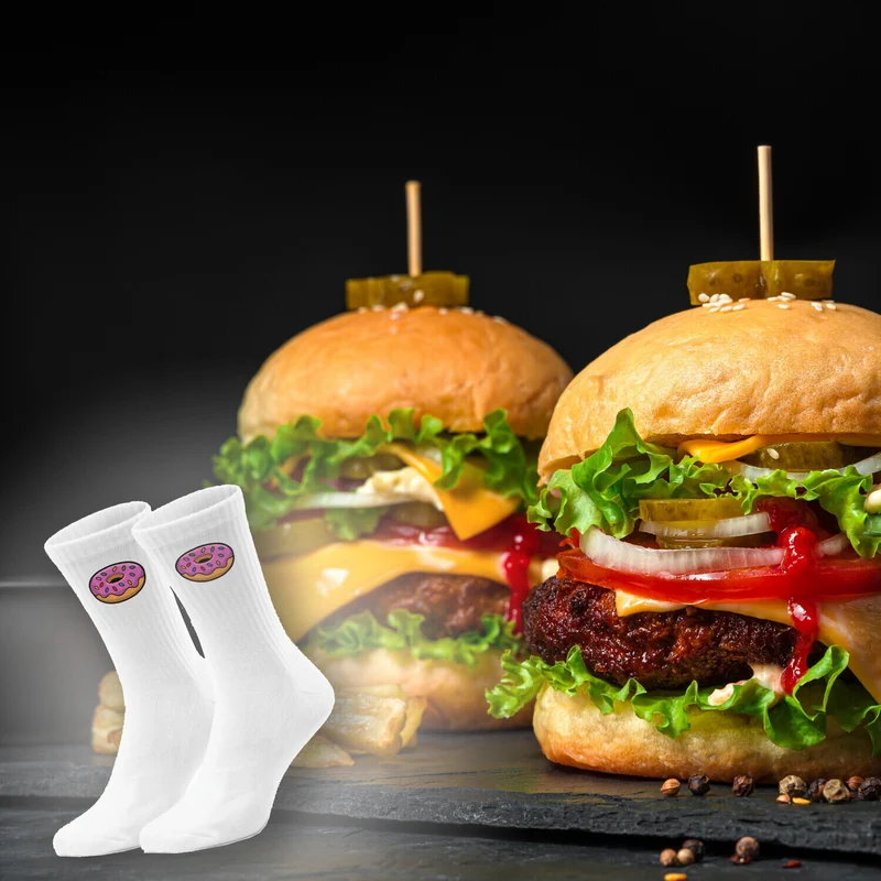 epicsocks Fast Food Fun Donut Socken in 37-41 im Paar