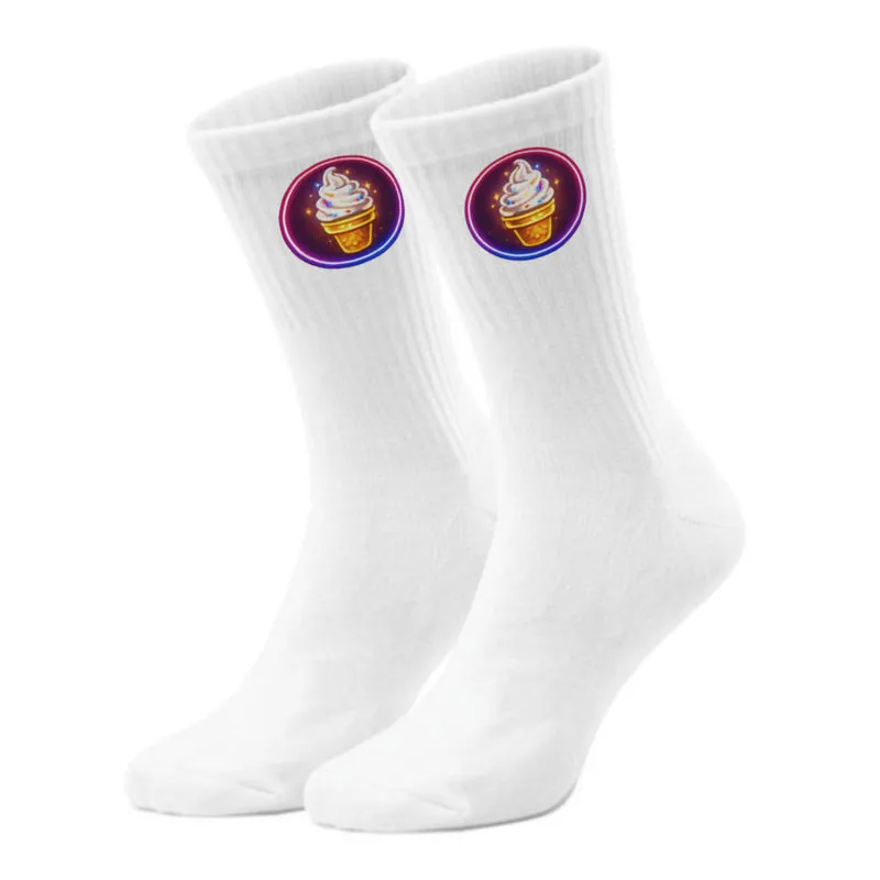 epicsocks Neon Fast Food Fiesta Softeis Socken in 37-41 im Paar
