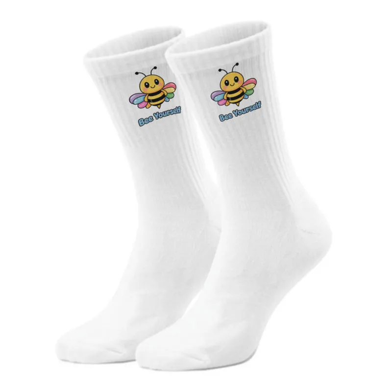 epicsocks Bee Adventures Regenbogen-Biene Socken in 37-41 im Paar