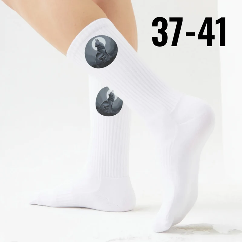 epicsocks Wolfsnacht Heulender Wolf Socken in 37-41 im Paar