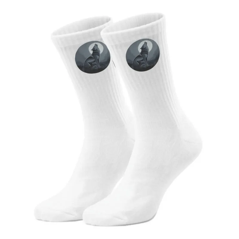 epicsocks Wolfsnacht Heulender Wolf Socken in 37-41 im Paar