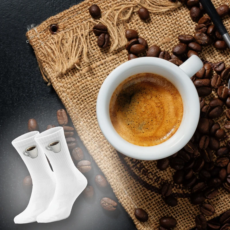 epicsocks Kaffeegenuss schwarzer Kaffee Socken in 37-41 im Paar