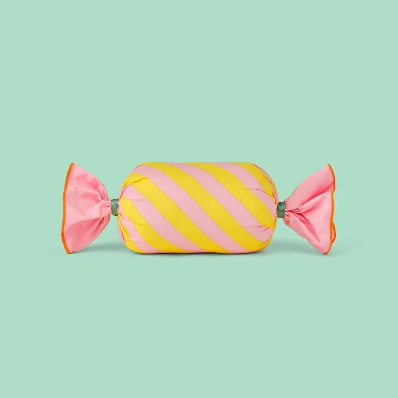 Bonbon Kissen rosa Pippi