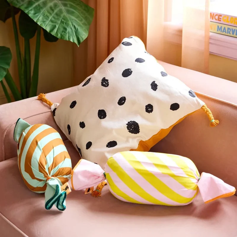 Bonbon Kissen grün Pippi