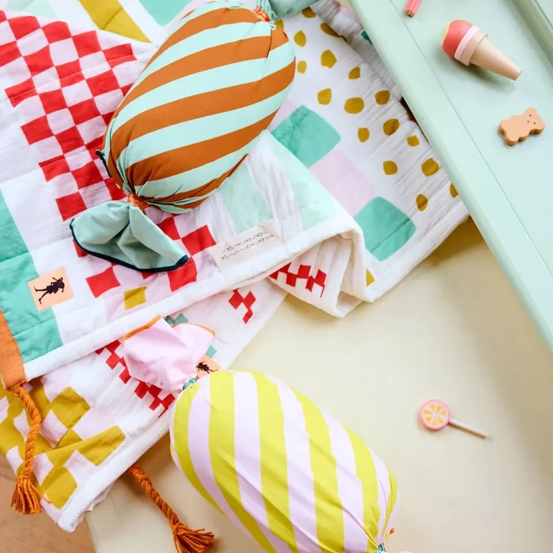 Bonbon Kissen grün Pippi
