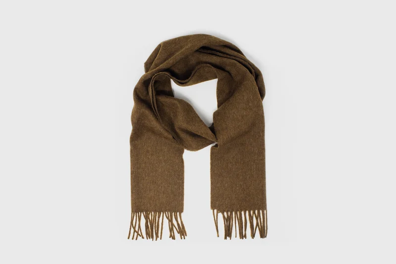 Merino Lambswool Scarf [Chocolate]