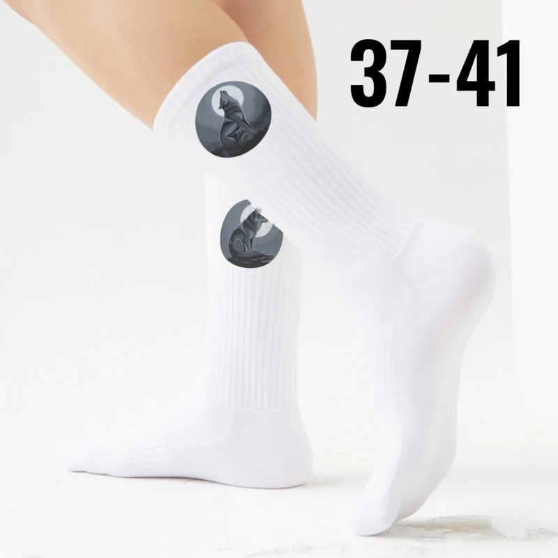 epicsocks Wolfsnacht Mondschein Socken in 37-41 im Paar