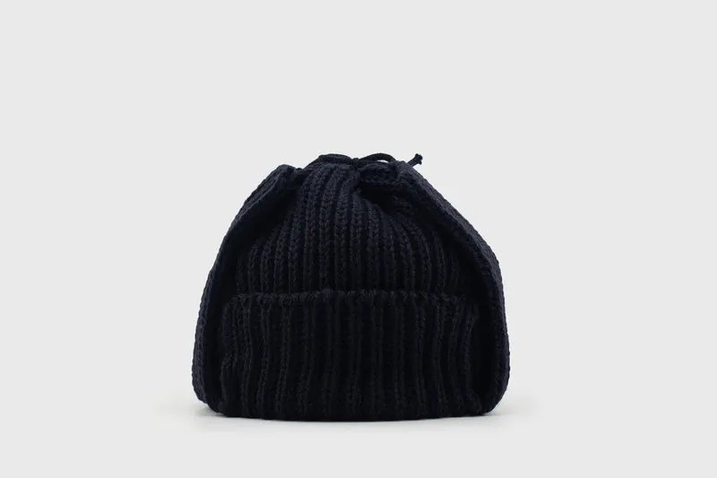 Merino Wool Flight Cap [Navy]