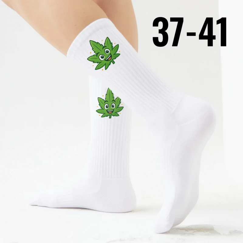 epicsocks Chill Vibes Fröhliches Blatt Socken in 37-41 im Paar