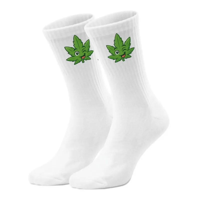 epicsocks Chill Vibes Lachendes Blatt Socken in 37-41 im Paar