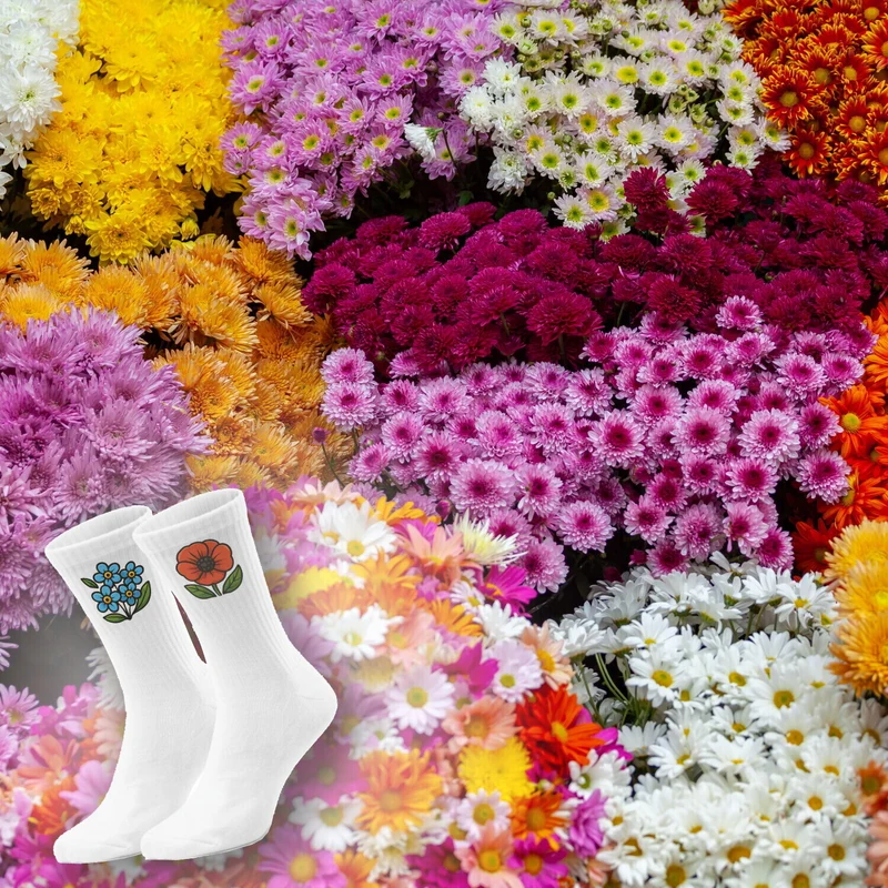 epicsocks Floral Fantasy Blütenpracht Socken in 37-41 im Paar