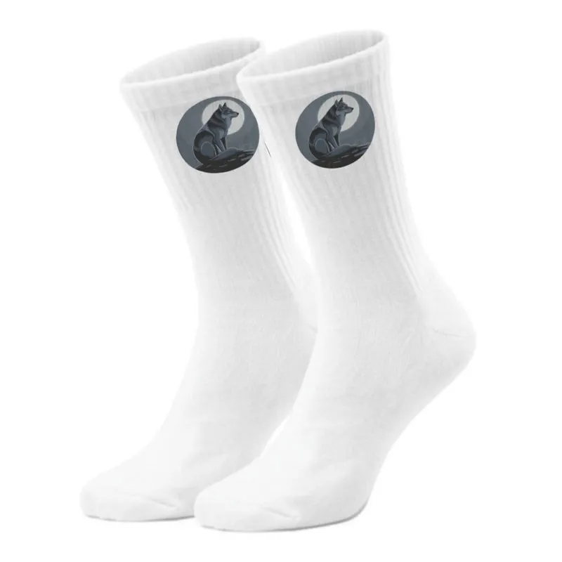epicsocks Wolfsnacht Ruhender Wolf Socken in 37-41 im Paar