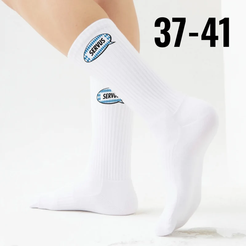 epicsocks Bayrischer Dialekt Servus Socken in 37-41 im Paar