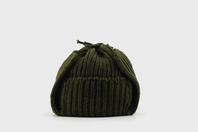 Merino Wool Flight Cap [Khaki]