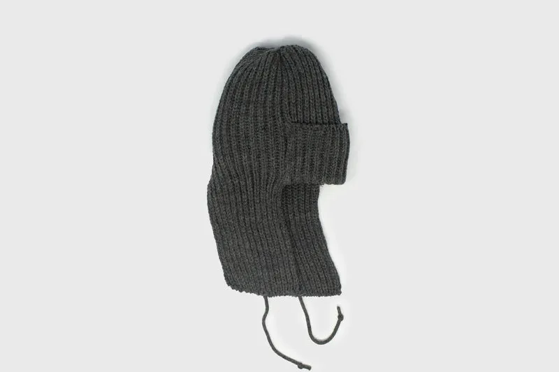 Merino Wool Flight Cap [Charcoal]