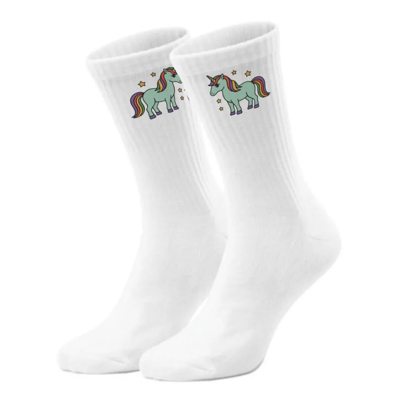 epicsocks Unicorn Dreams Grünes Einhorn Socken in 37-41 im Paar