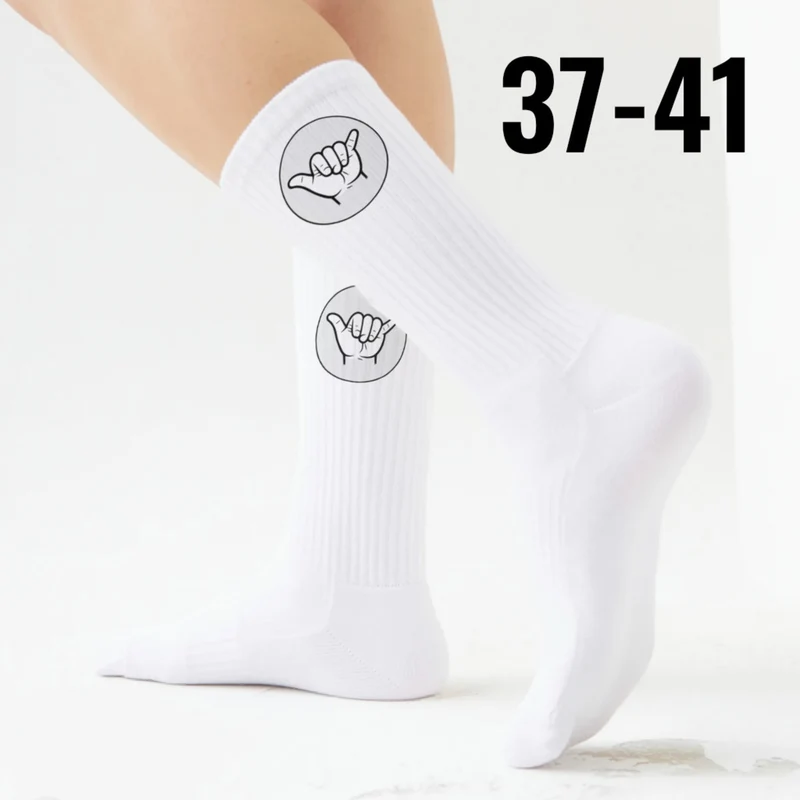 epicsocks Handzeichen Hang Loose Shaka Socken in 37-41 im Paar