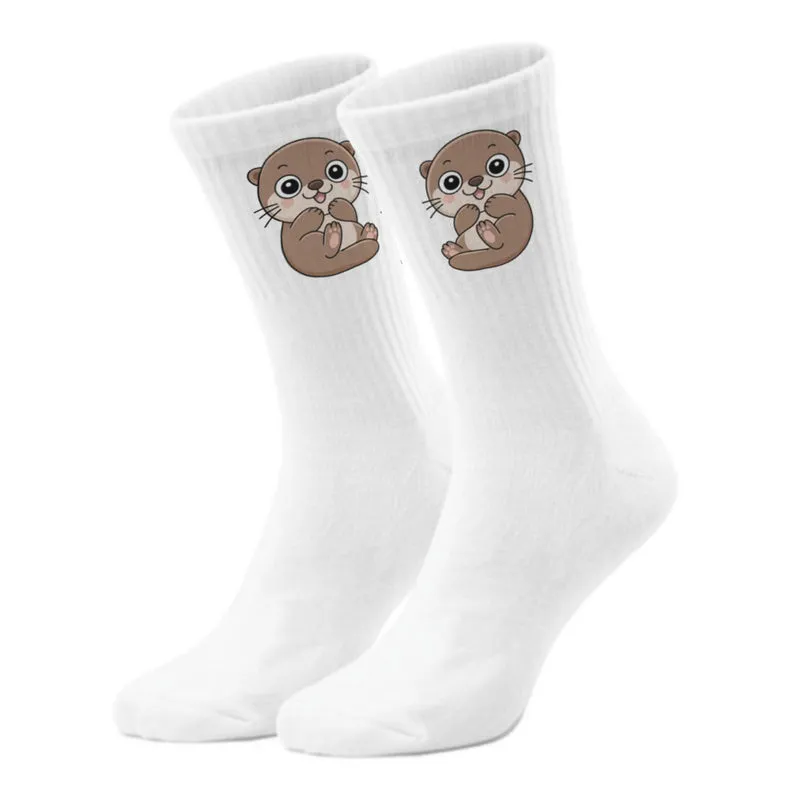 epicsocks Otterglück Sitzender Otter Socken in 37-41 im Paar