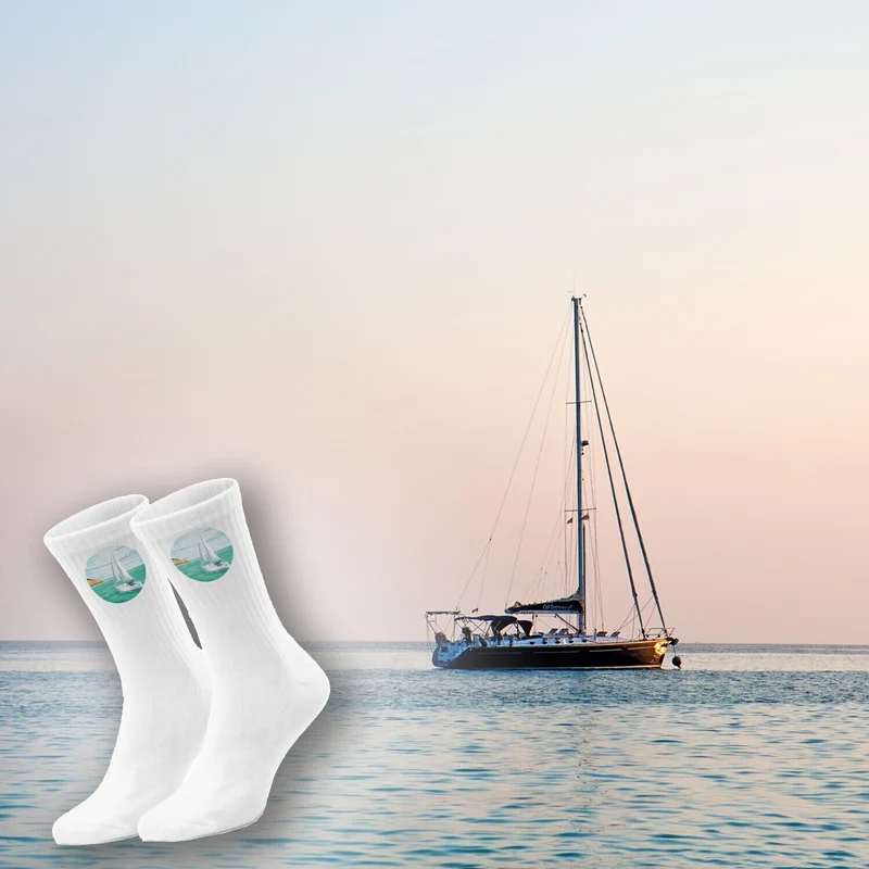 epicsocks Nautik Freude Segelboot Socken in 37-41 im Paar