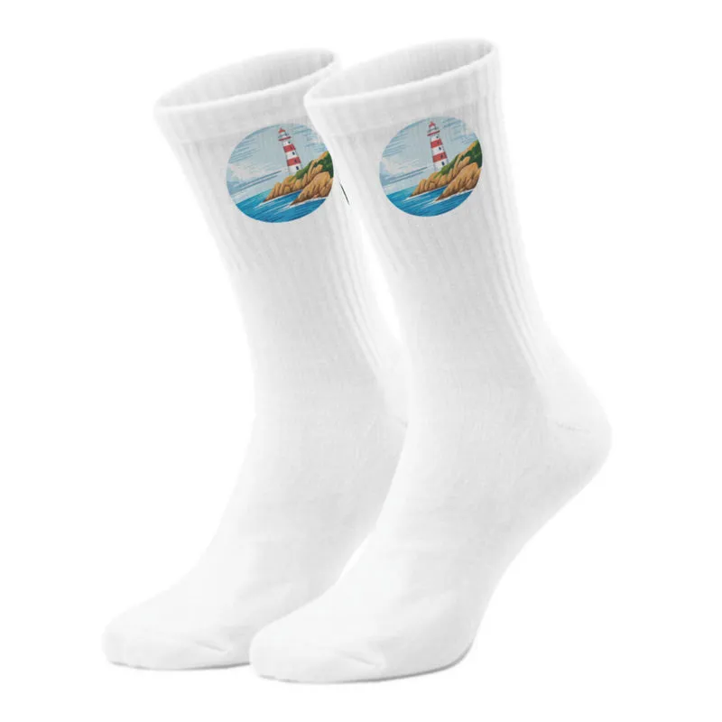 epicsocks Nautik Freude Leuchtturm Socken in 37-41 im Paar