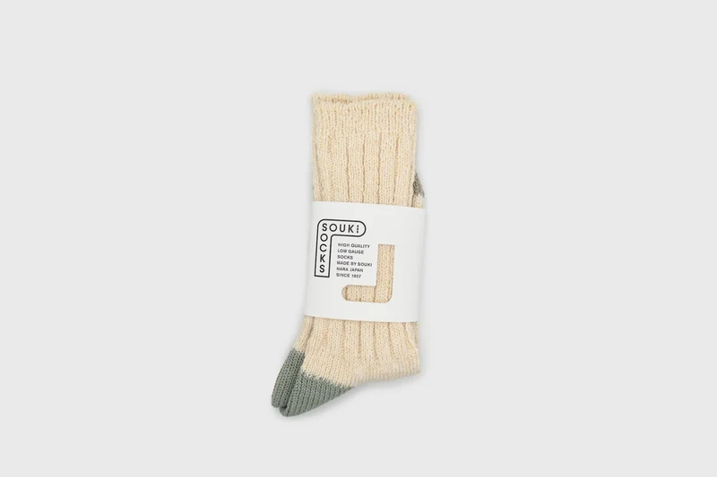 Woody Low Gauge Socks [Ivory]