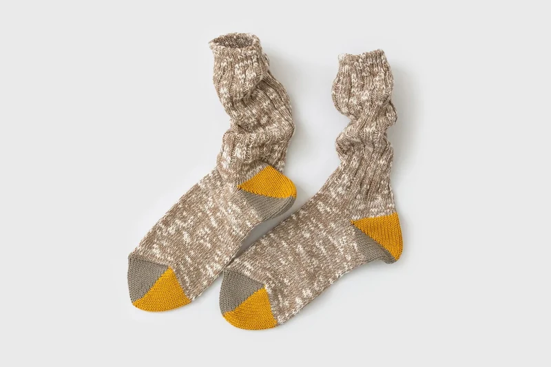 Woody Low Gauge Socks [Camel]