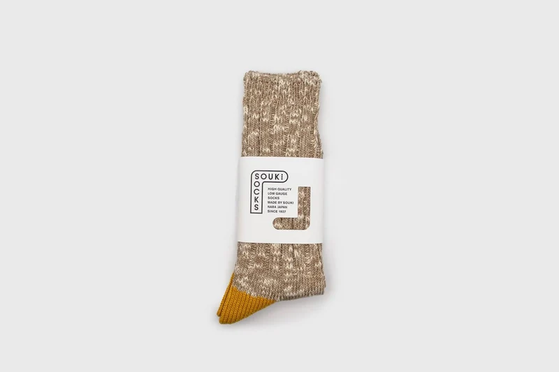 Woody Low Gauge Socks [Camel]