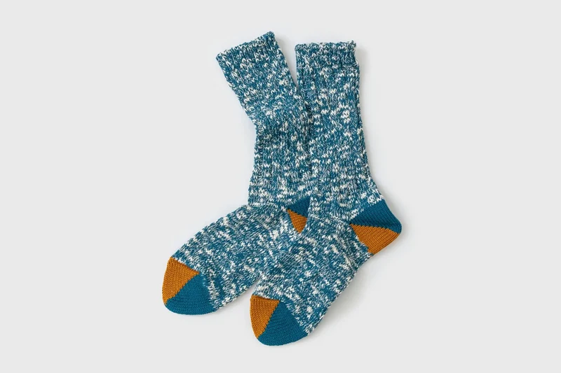 Woody Low Gauge Socks [Blue]