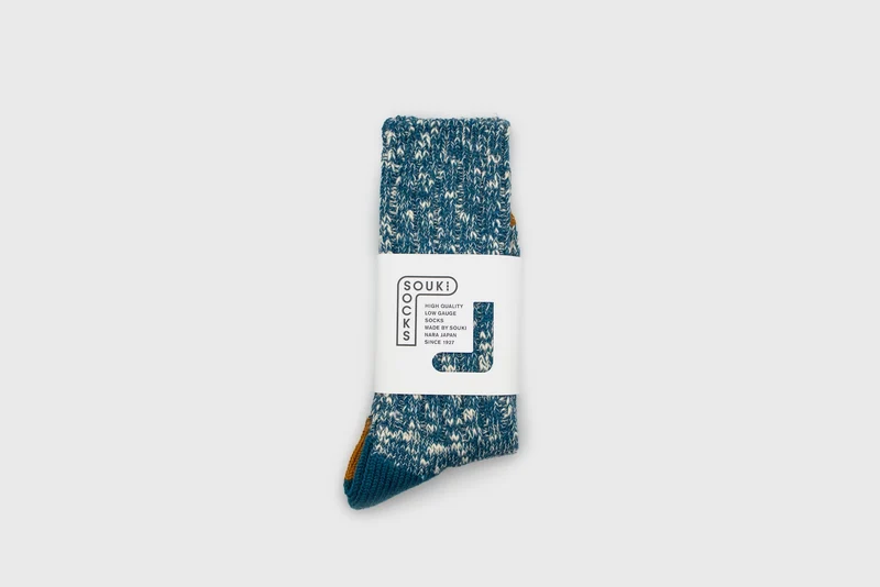 Woody Low Gauge Socks [Blue]