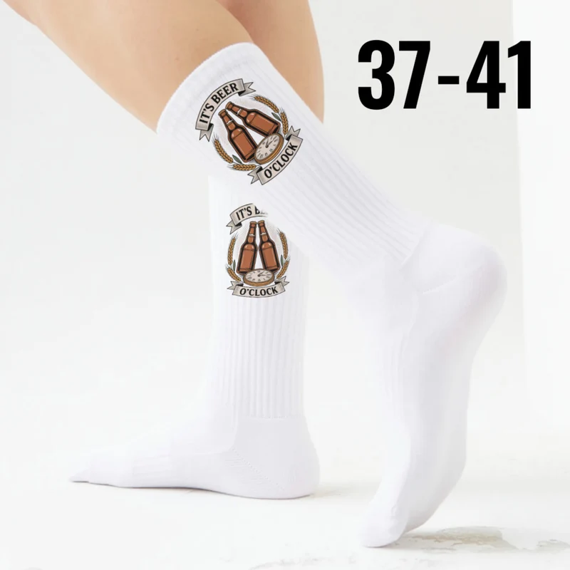 epicsocks Crafty Cheers Bier Uhrzeit Socken in 37-41 im Paar