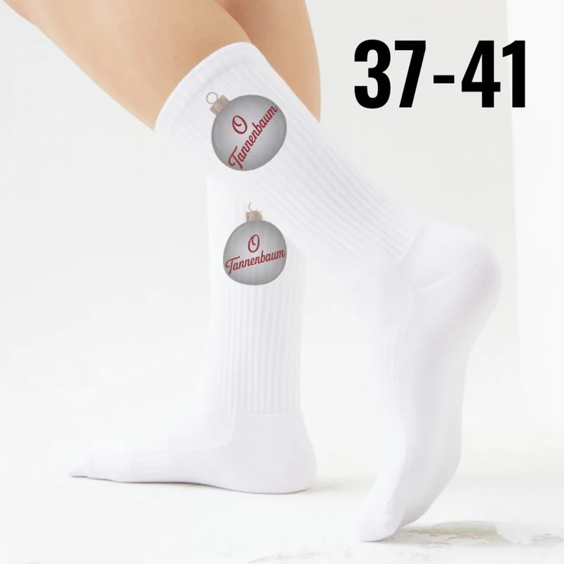 epicsocks Weihnachtsklänge O Tannenbaum Socken in 37-41 im Paar
