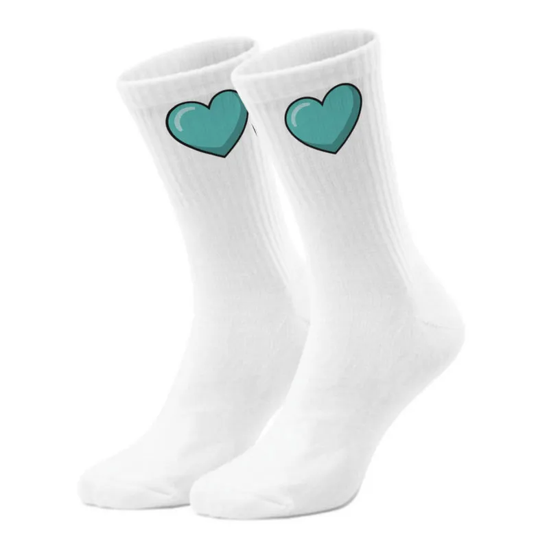 epicsocks Herzensmensch Türkis Herz Socken in 37-41 im Paar