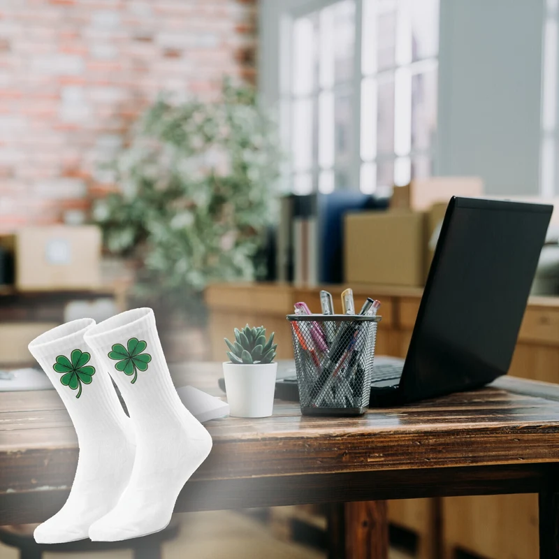 epicsocks LuckySteps Glücksbringer Kleeblatt Socken in 37-41 im Paar