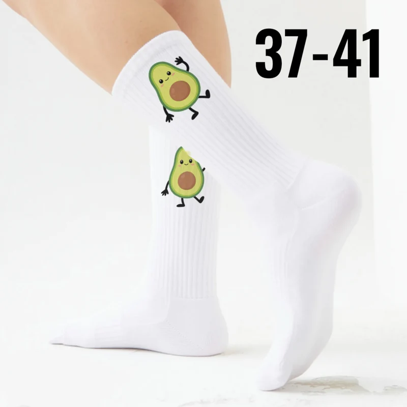 epicsocks Avocado Parade Tanzende Avocado Socken in 37-41 im Paar