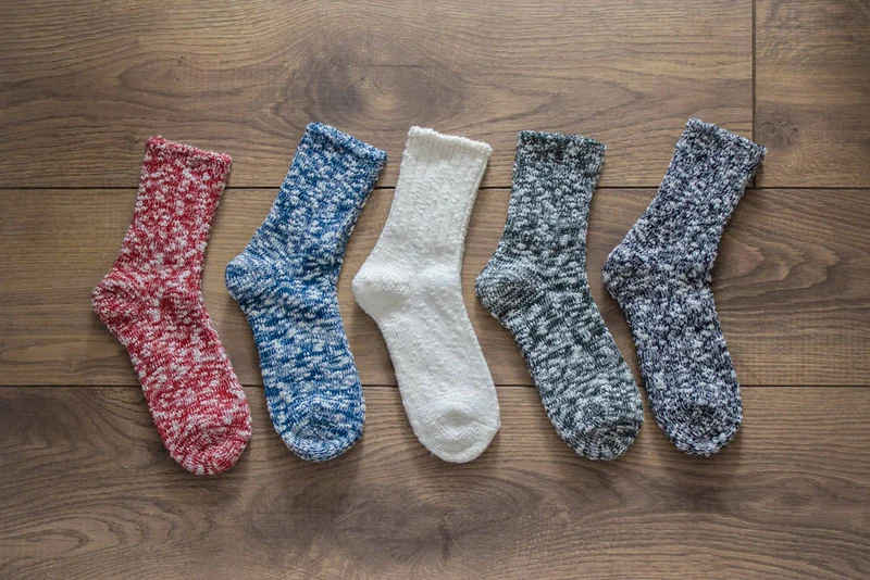 Cotton Hemp Socks [Blue]